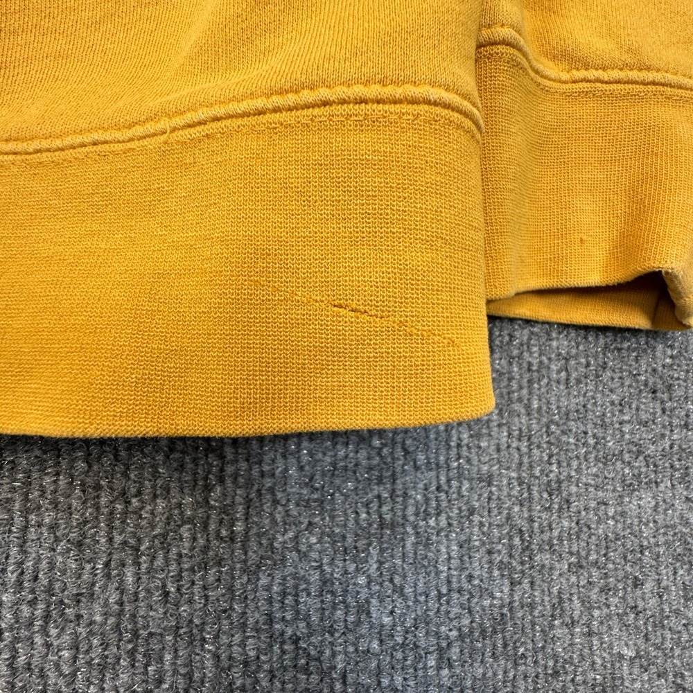 Obey Worldwide Hoodie Mens Large Oversized Yellow Distressed Sweatshirt PLS READ - Picture 4 of 12